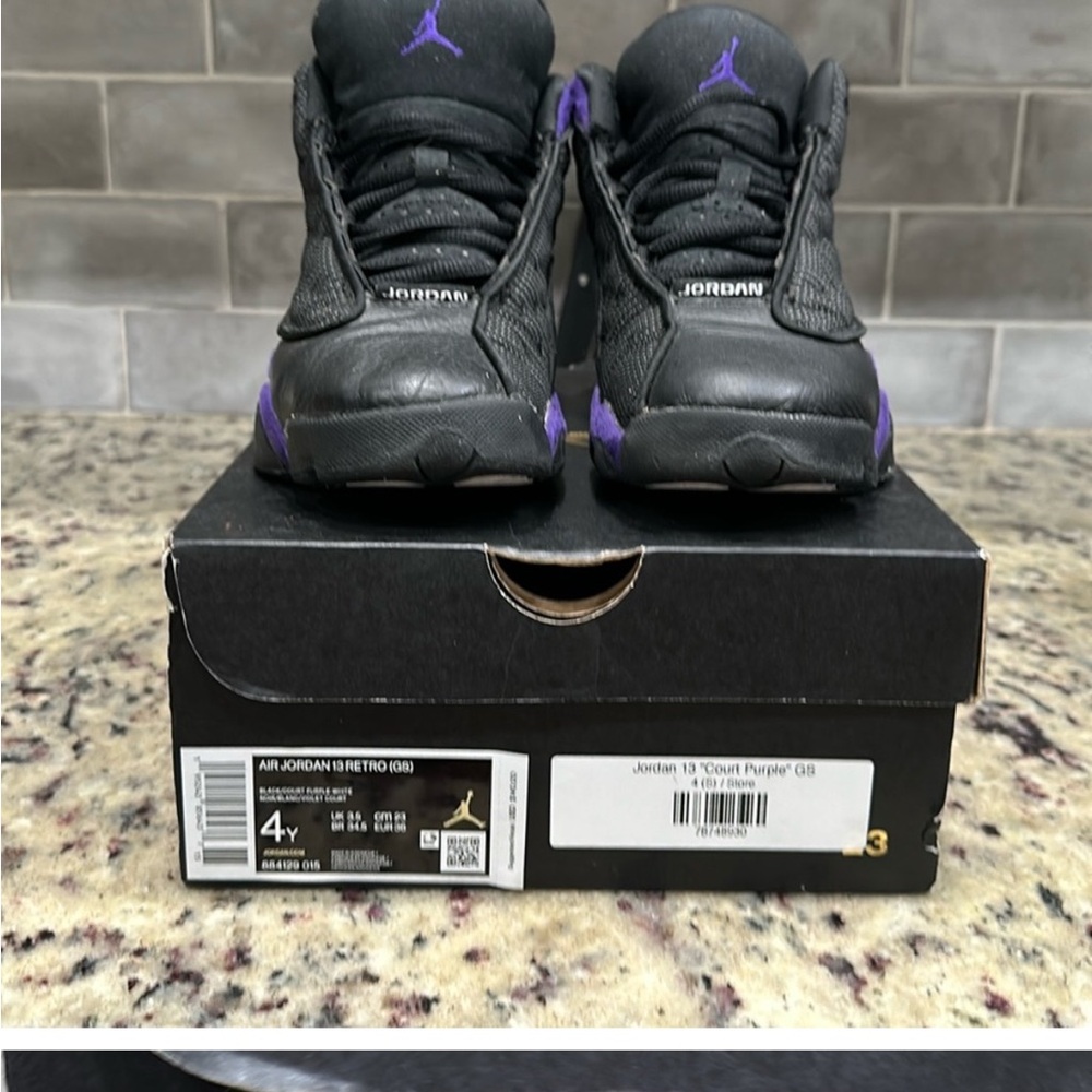Air Jordan 13 Retro GS Sneakers youth  purple and black